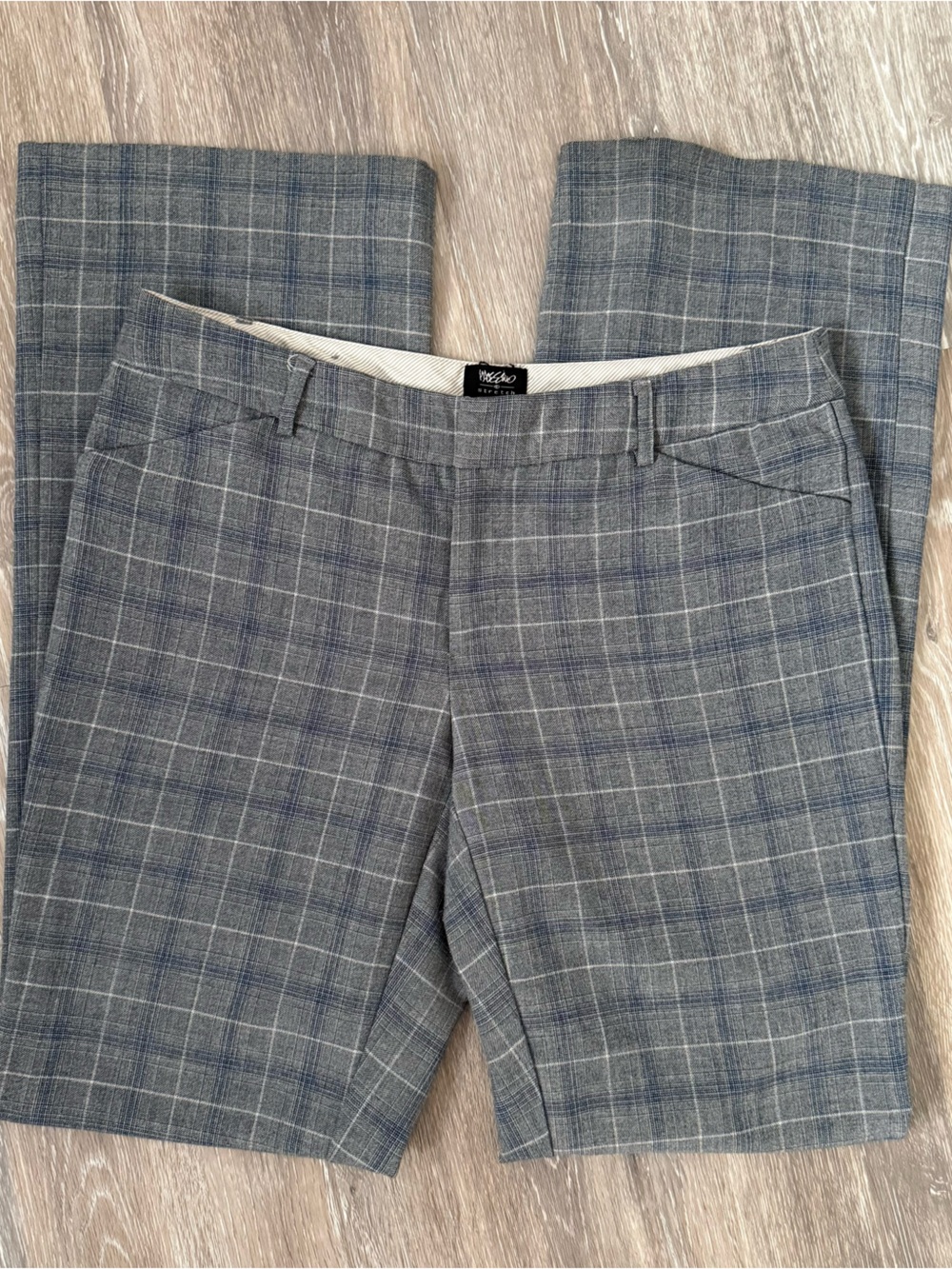 Mossimo Stretch Gray Glen Plaid
Dress Pants Trousers Women's Size 6